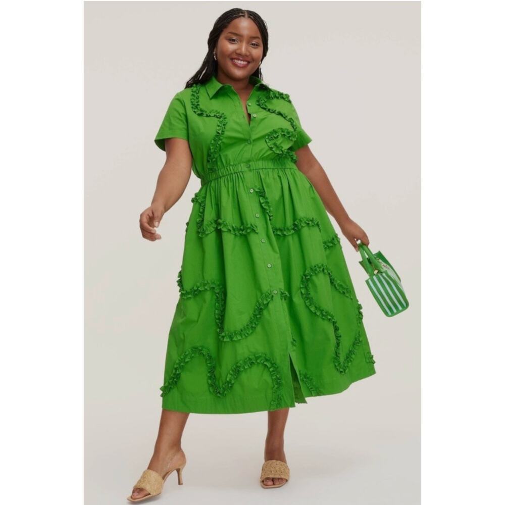 New Ribbon Short Sleeve Midi dress KATE SPADE NEW YORK x Target Green M
